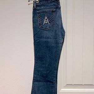 7 for all mankind A pocket jeans. Swarovski Crystal “A”